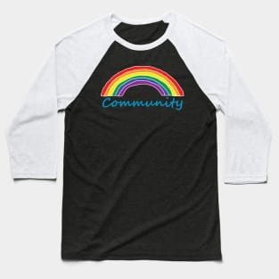 Community Pride Rainbow Baseball T-Shirt